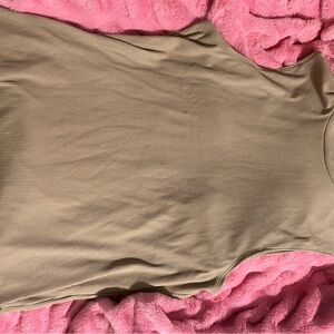 No Boundaries Ribbed Beige Tank Top